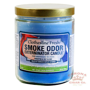 Smoke Odor Candle Clothesline Fresh