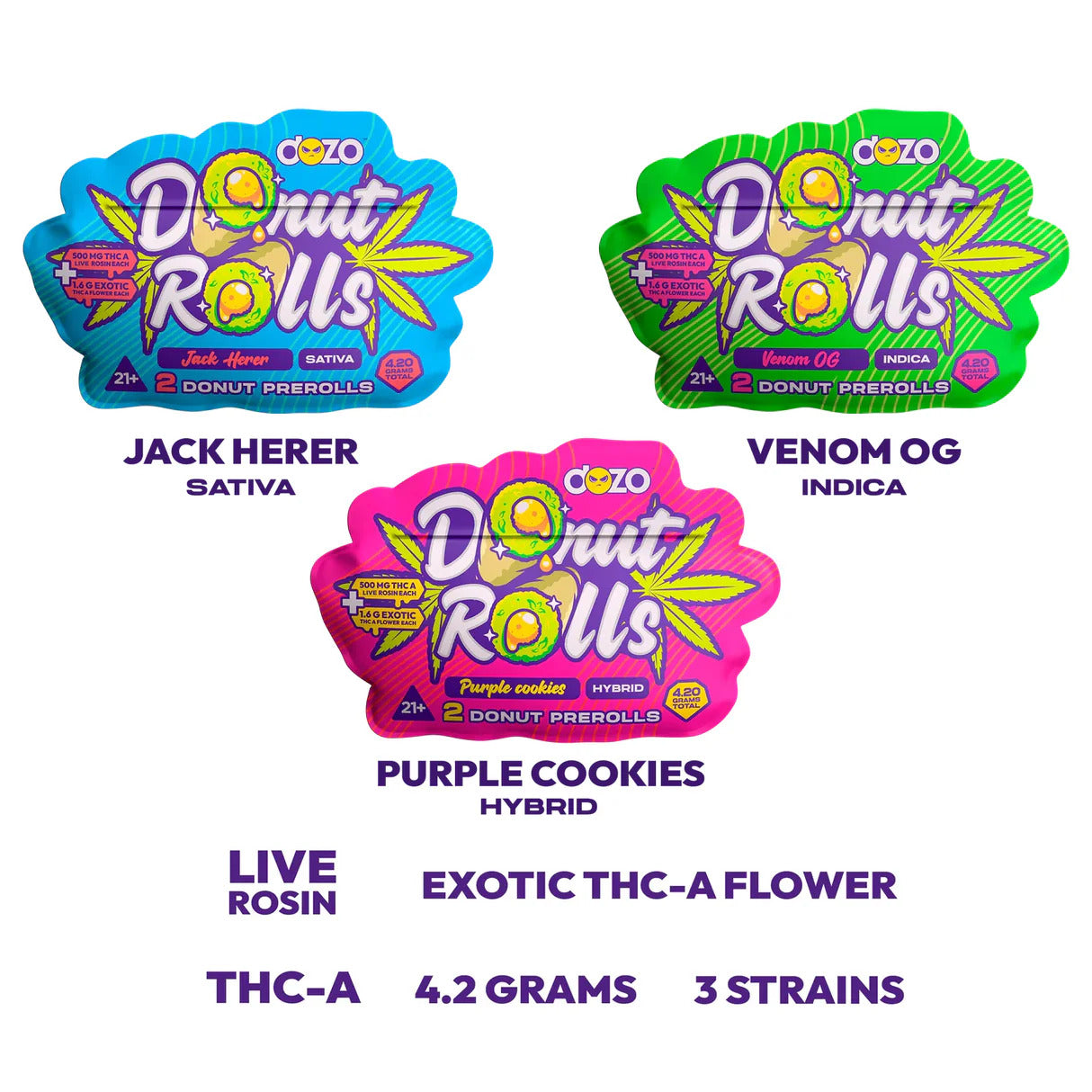 Dozo Dount Rolls 2 Pre Rolls