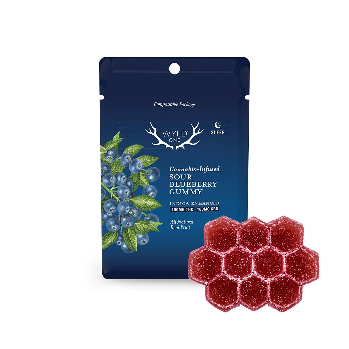 JELLY THC-A GUMMY 6000mg WILD BERRY INDICA