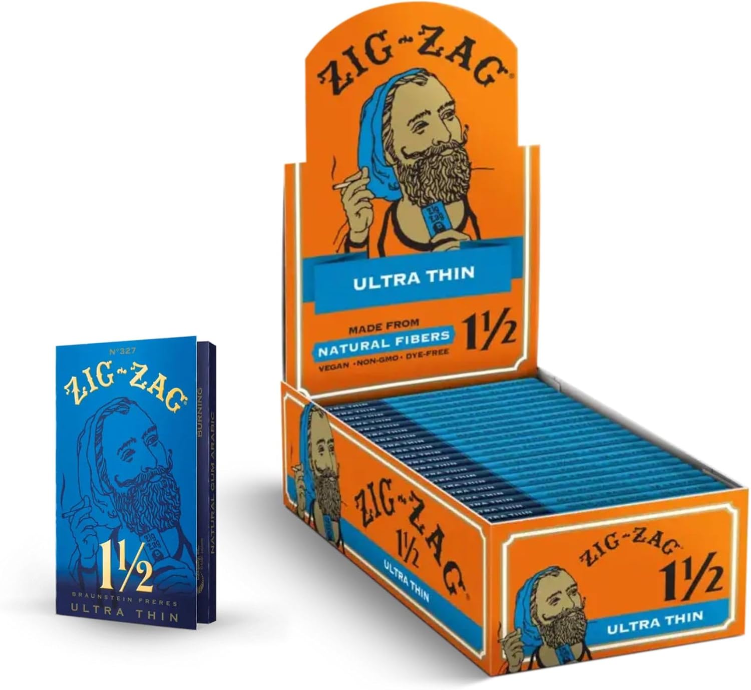 ZIG ZAG 1 1/2 CIGARETTE PAPERS ULTRA THIN