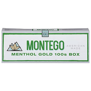 MONTEGO 100s MENTHOL GOLD CARTON