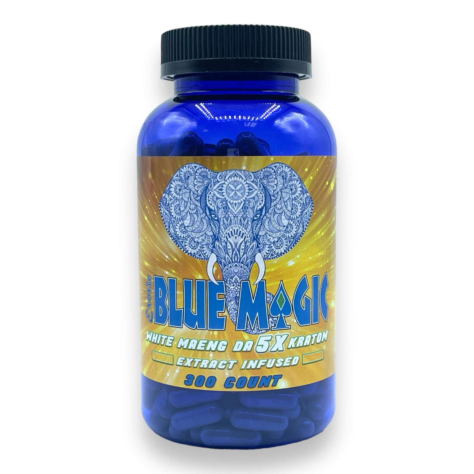 Blue Magic White Maeng Da Kratom 500 Caps