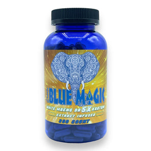 Blue Magic White Maeng Da Kratom 500 Caps