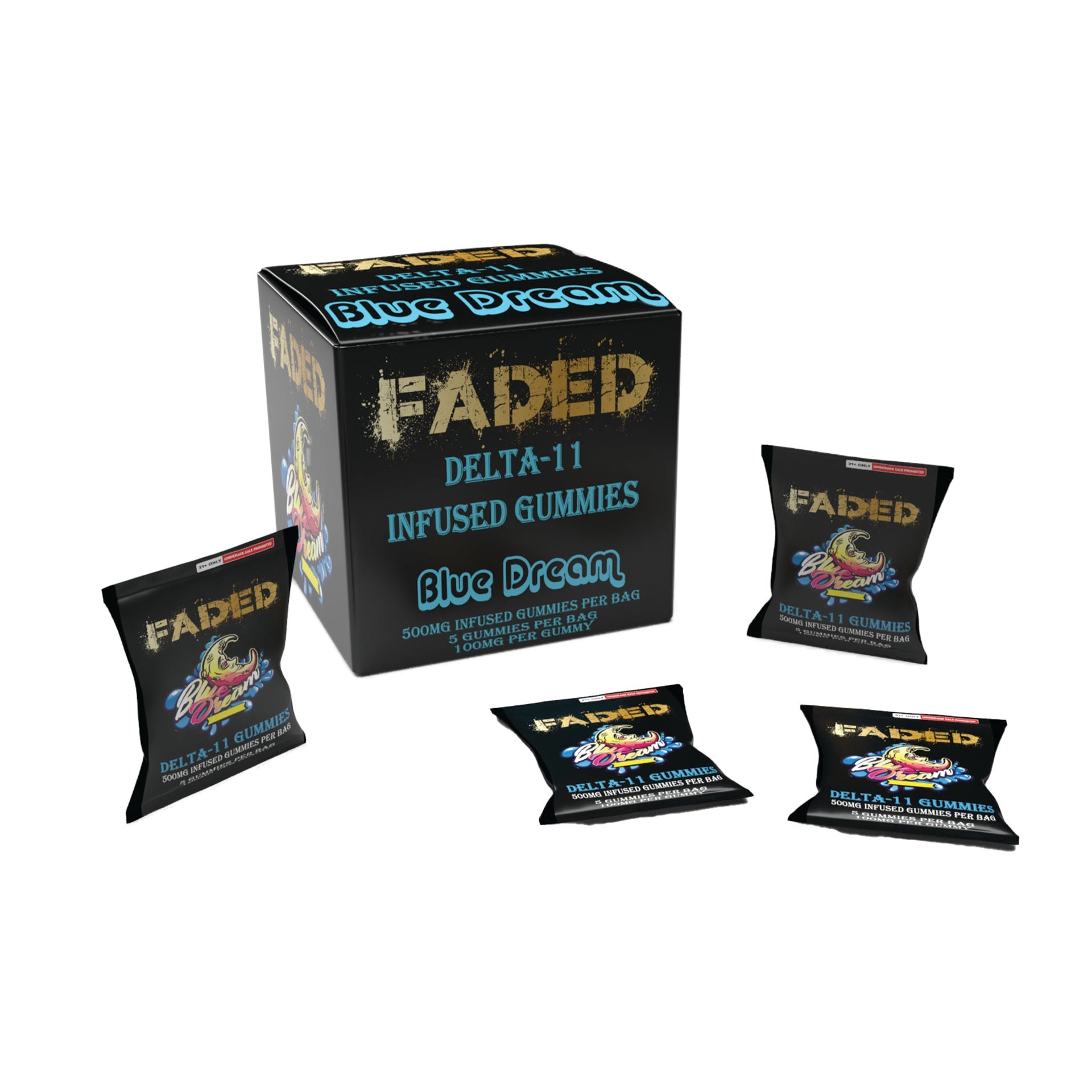 *D11 Faded Gummies 500mg3
