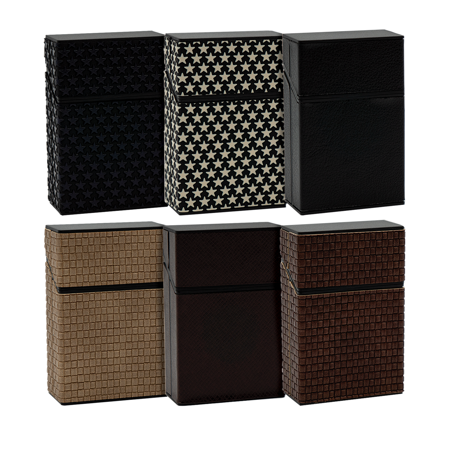 *Fujima Pu Leather Cigarette Box Holder