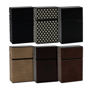 *Fujima Pu Leather Cigarette Box Holder