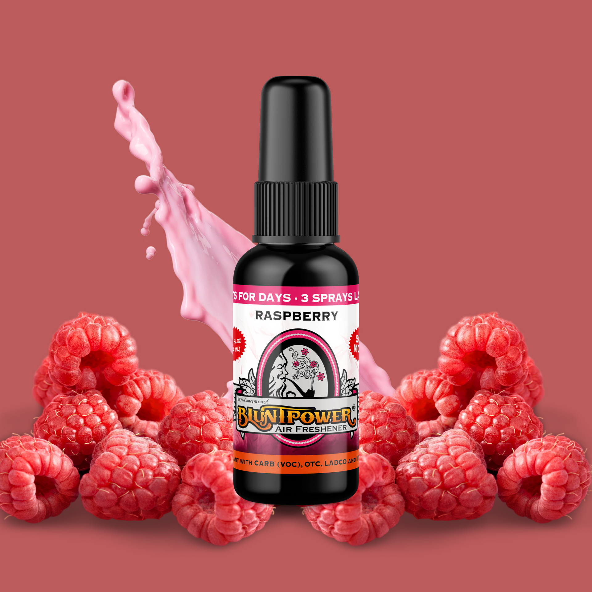 BluntPower Raspberry 1.5oz Spray