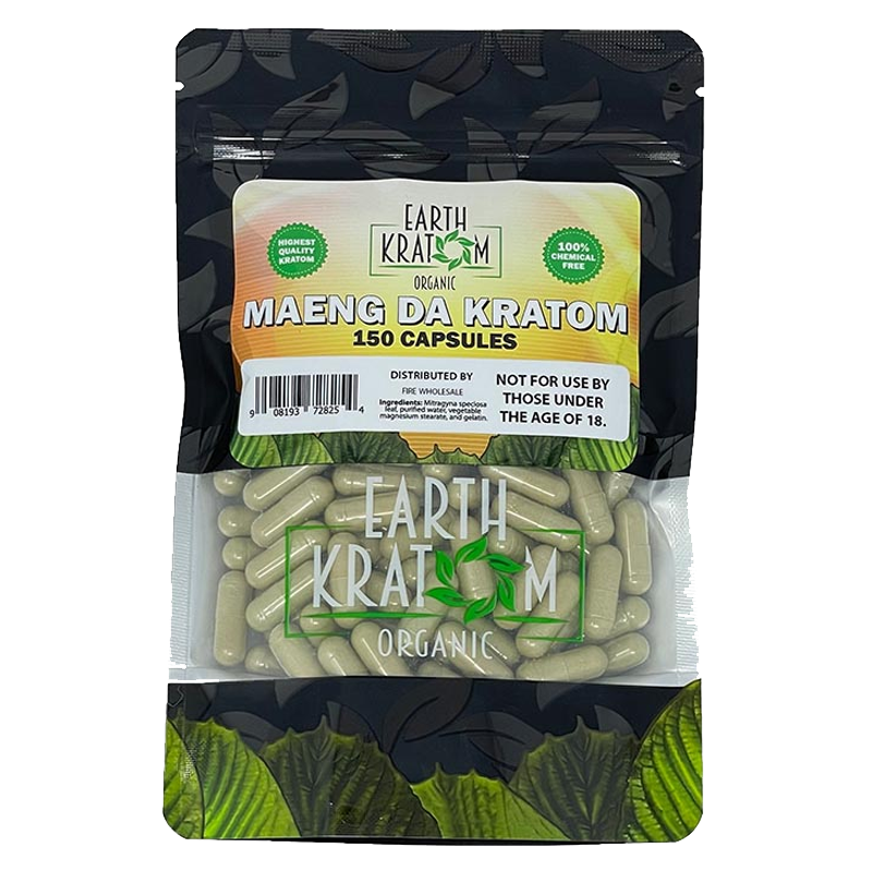 *Earth Kratom 150ct Meang Da