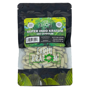 *Earth Kratom 150ct Super Indo