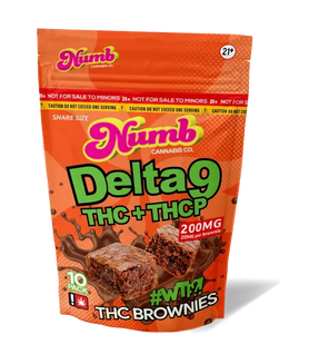 NUMB D9,THC,THCP 200MG BROWNIES