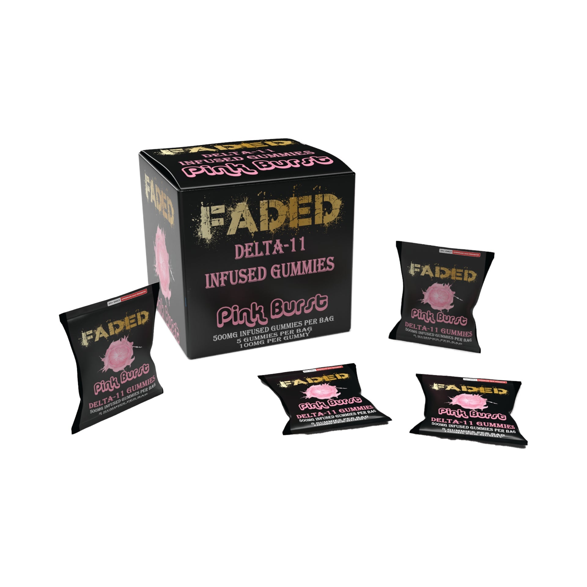 FADED DELTA-11 GUMMIES 500MG MK