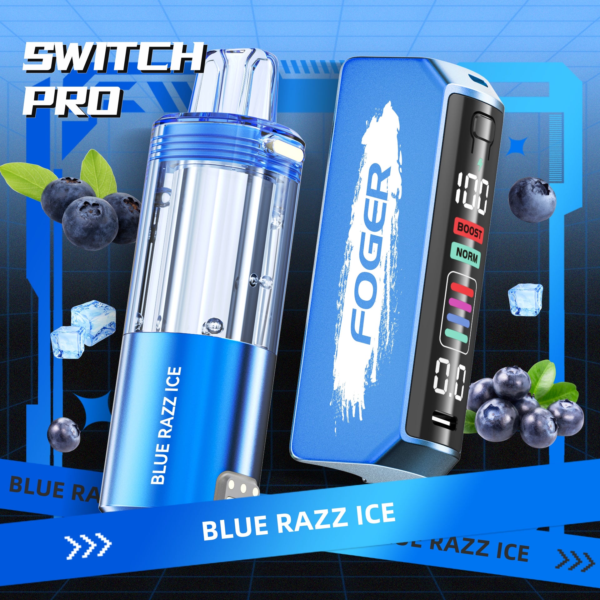 *D8/D10/HHC/CBG/THC-P Fire Switch Disposable 5g LEMON ICE BLUE RAZZ