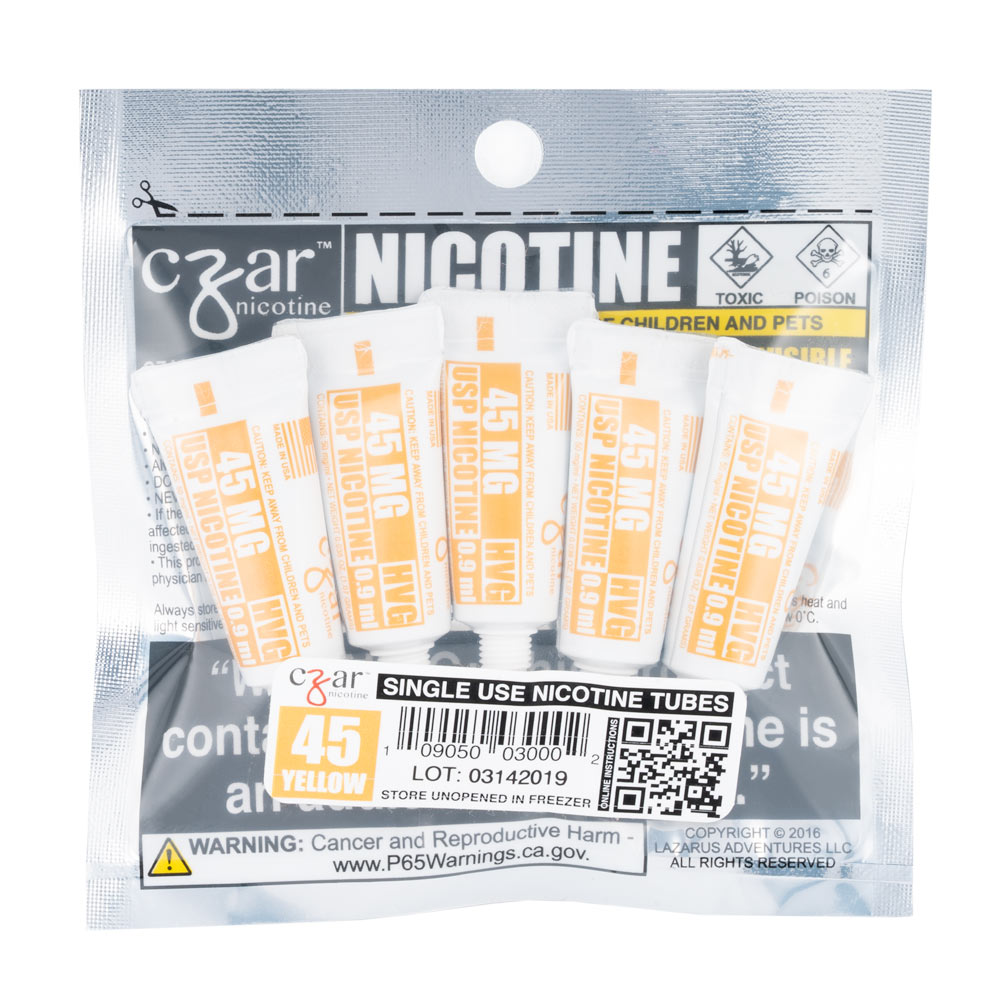 Czar Nicotine Tubes Pack Of 52