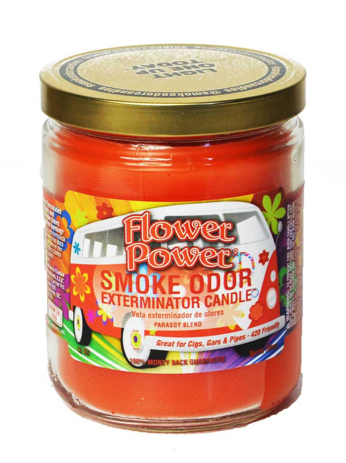 Smoke Odor Candle Flower Power