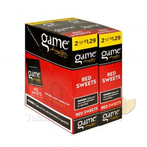 GAME RED SWEETS BOX OF CIGARILLOS