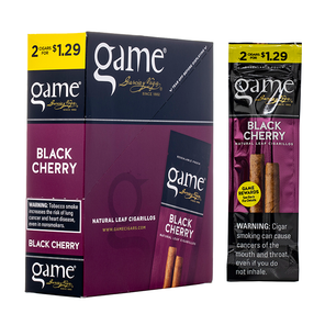 GAME BLACK CHERRY CIGARILLOS BOX