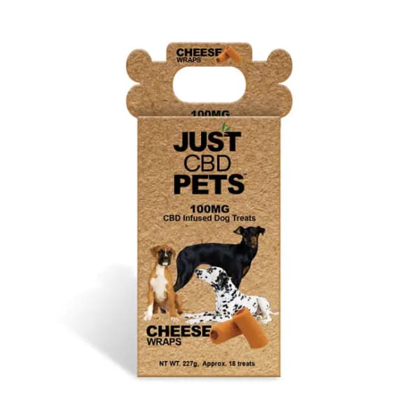 JUST CBD PETS 100mg CHEESE WRAPS