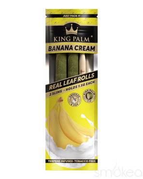 KING PALM LEAF TUBES BANANA CREAM 5PK