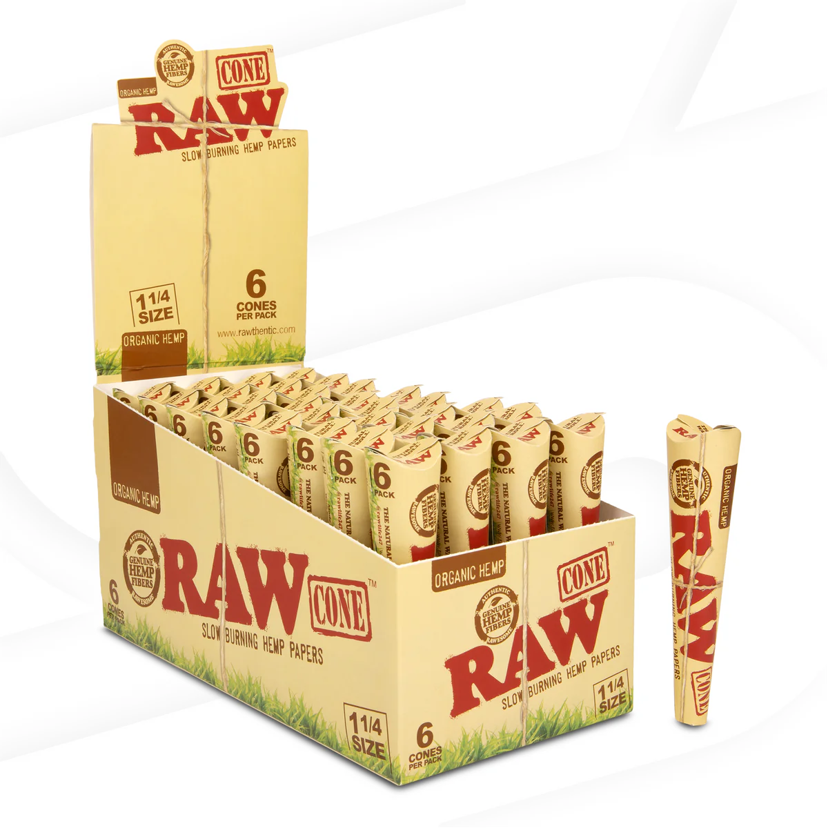 Raw Cones Organic Hemp 1¼