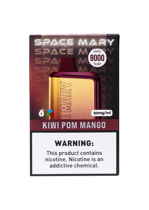 SPACE MARY 8000 PUFFS  KIWI POM MANGO