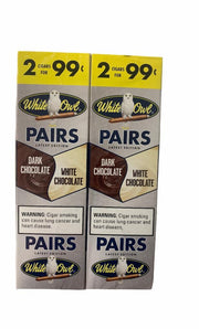 White Owl Pairs Dark And White Chocolate
