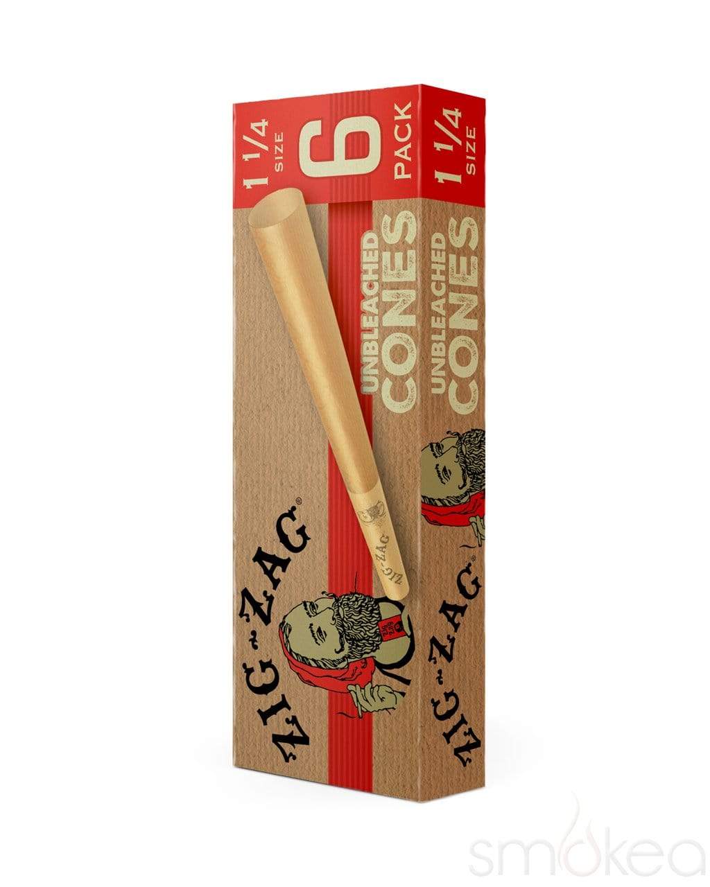 Zig Zag Unbleached Cone 1.25